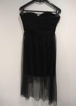 Вечернее черное платье р.s/m