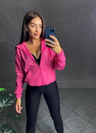 Вітровка жіноча плащівка однотонна sm; l-xl (6кв) "irina" недорого від прямого постачальника