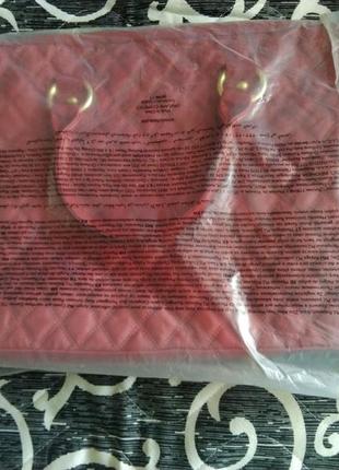 Женская сумка для ноутбука и документов красного цвета2 фото