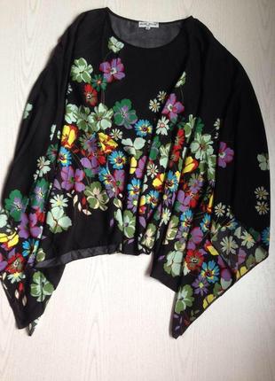 Яркая блуза кимоно большого размера1 фото