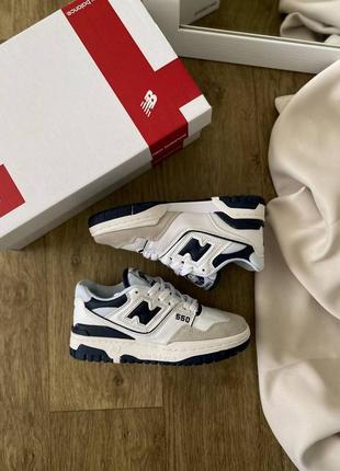 Кросівки new balance 550 white black2 фото