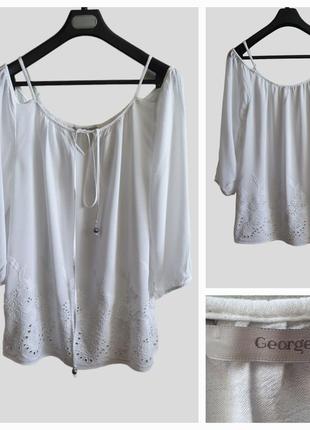 Блуза  с вышивкой из  вискозы  george