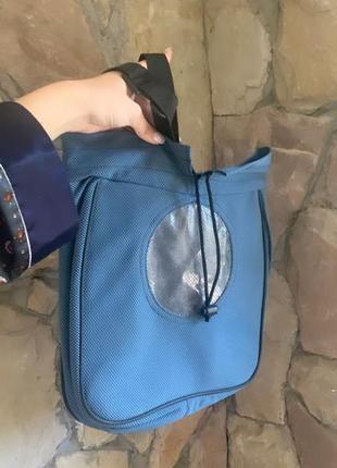 Сумка рюкзак водонепроникна нова синя zara