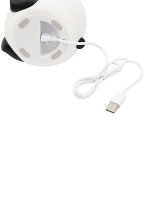 Ночник детский силиконовый led панда с открытыми глазами