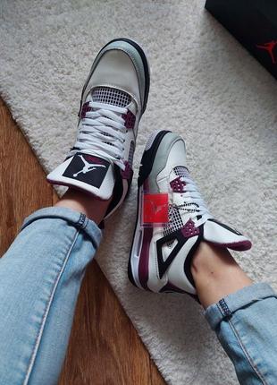 Мужские кроссовки nike air jordan 4 retro ppsg paris saint-germain!!️8 фото
