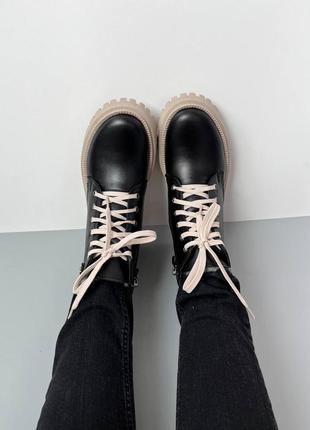 Зимние ботинки из натуральной кожи9 фото