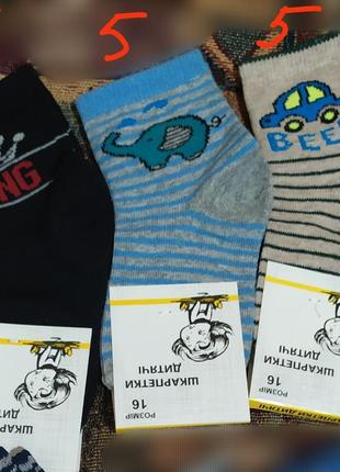 Дитячі носки розмір 16