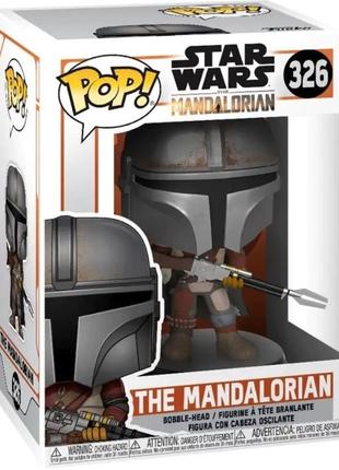 Ігрова фігурка мандалорец! фігурка mandalorian pop funko серії star wars, зоряні війни2 фото