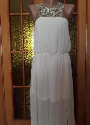 Длинное платье с пайетками5 фото