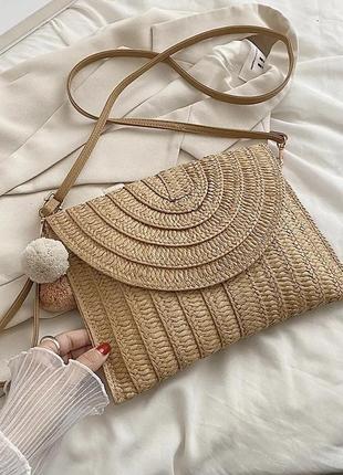 Літня плетена сумка, клатч 🔥🔥🔥4 фото