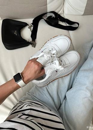 Кроссовки кеды натуральная кожа кожаные белые классика рибок