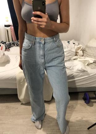 Джинсы прямые палаццо