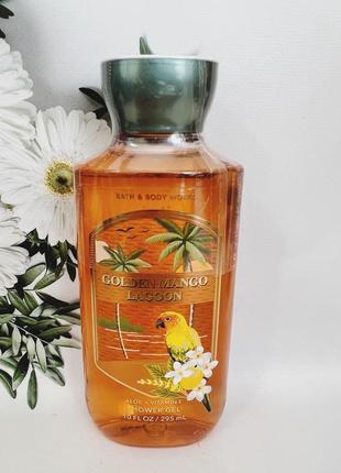 Набор мини мист + гель golden mango lagoon от bath and body work2 фото