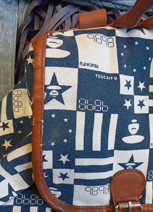 Рюкзак,принт флаги,звезды,ц.200 гр3 фото