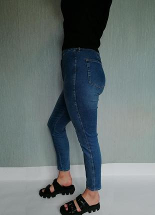 Чудові стрейчеві сині джинси skinny high waiste ankle denim4 фото