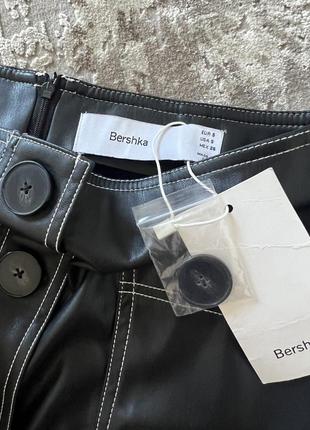 Юбка из экокожи bershka6 фото