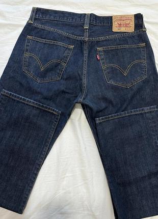 Оригінальні чоловічі джинси levi's straight leg button-fly6 фото