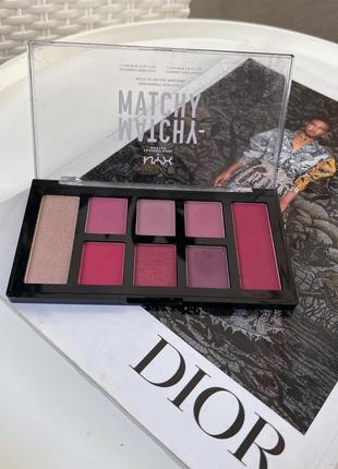 Палетка теней для век и пудр для лица nyx professional makeup matchy matchy2 фото