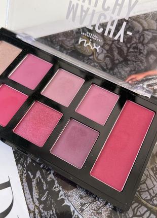 Палетка теней для век и пудр для лица nyx professional makeup matchy matchy6 фото