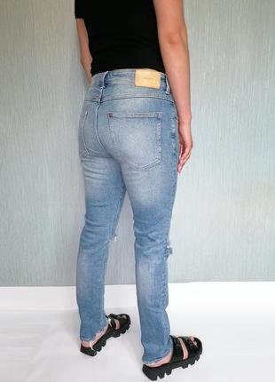 Ідеальні скіні джинси з ефектом потертості5 фото