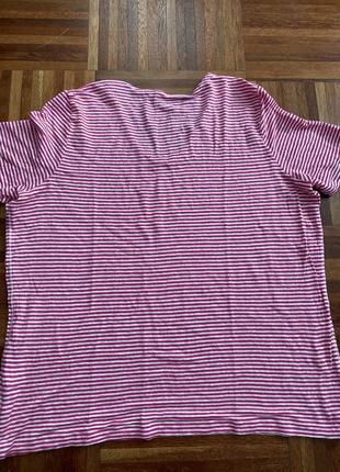 Новый большой размер льняная блуза футболка zaida think positive нижняя 52-56