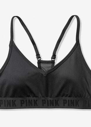 Спортивный топ pink victoria’s secret sports bra