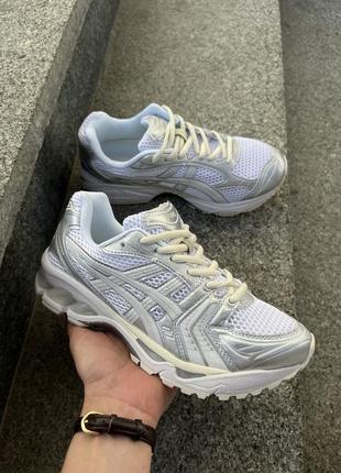 Чоловічі кросівки asics gel kayano 14 white silver beige