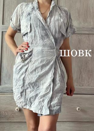 Шелковое платье шелк 100% натуральный платье шелк на запах whistles шелк к телу1 фото