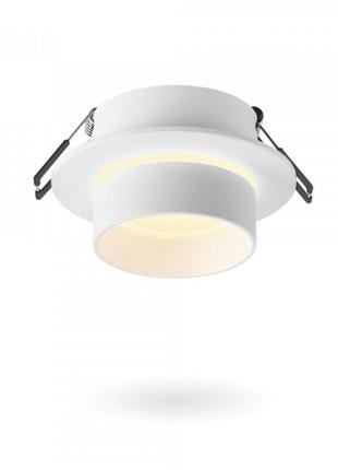 Светильник videx под лампу gu10 врезной круглый белый vl-spf11r-w2 фото