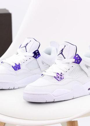Мужские кроссовки blue air DA3130-800 jordan 4 retro white violet 41-45