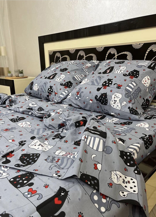 Елегантний і приємний ( топ ) комплект постільної білизни з натуральної бавовни любов...
