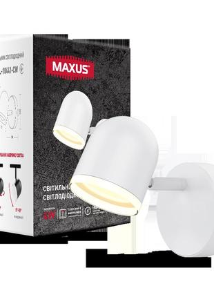 Спотовый светильник maxus msl-01c 4w 4100k белый