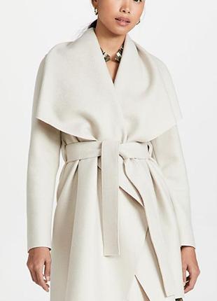 Шикарное пальто на запах из натуральной шерсти от люксового бренда harris wharf london, оригинал3 фото
