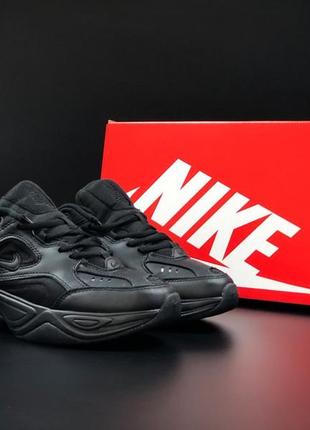Чоловічі кросівки nike m2k tekno (чорні) масивні осінні спортивні повсякденні кроси3 фото