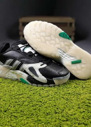 Мужские кроссовки adidas streetball black green6 фото