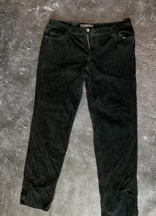 Вельветовые брюки черного цвета2 фото