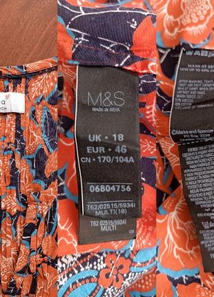 Блуза туника из хлопка с вискозой per una ,170/104 см, xl-2 xl8 фото