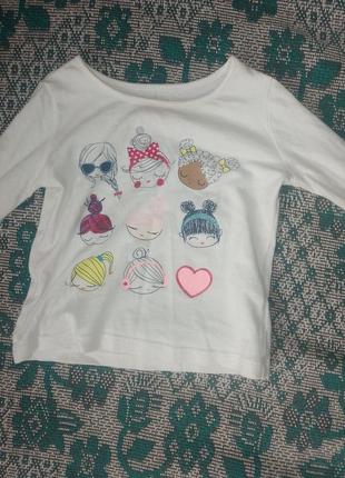 Футболка с длинными рукавами