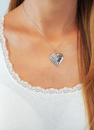 Подвеска сердечко крыла, смотрите больше бижутерии в своих объемах