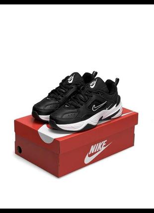 Nike m2k tekno premium black white