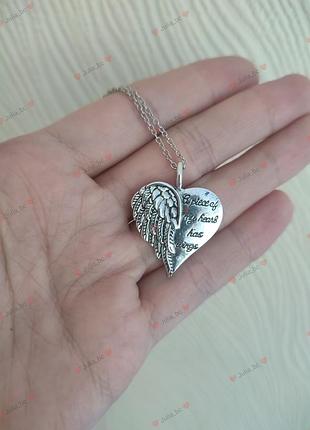 Подвеска сердечко крыла, смотрите больше бижутерии в своих объемах