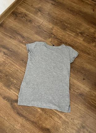Сіра футболка розмір із бавовна2 фото
