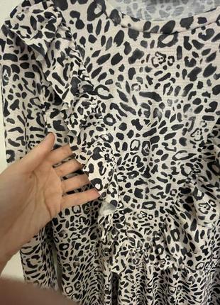 Плаття zara трендовий принт: леопард 4