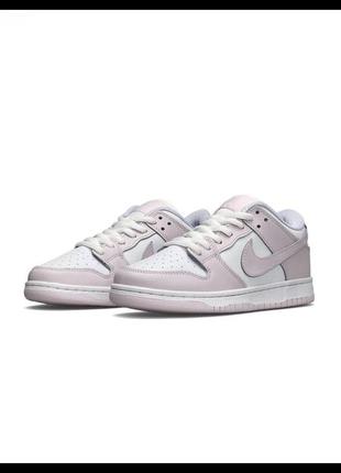 Nike sb dunk low retro white easy pink6 фото