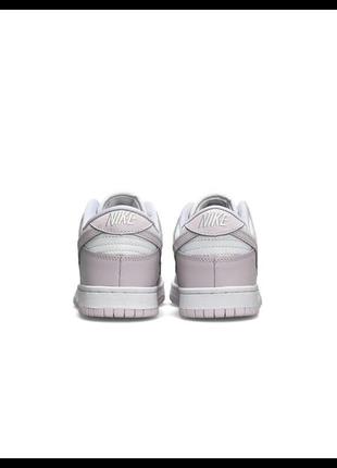 Nike sb dunk low retro white easy pink7 фото