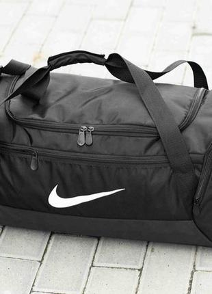 Молодіжна спортивна сумка nike white стильна тканинна текстильна сумка з відділом для взуття3 фото