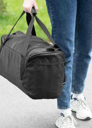 Молодежная спортивная сумка nike white стильная тканевая текстильная сумка с отделом для обуви10 фото