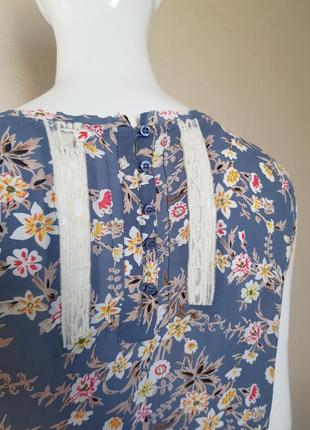 Легкая вискозная блуза туника river island6 фото