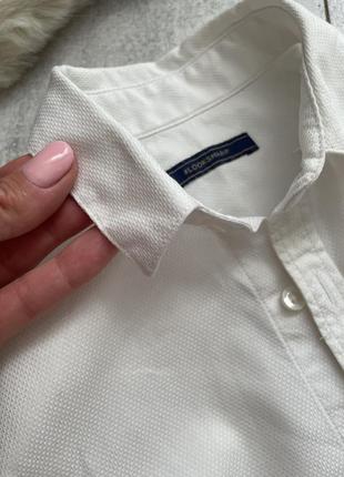 Белая рубашка некст 8 лет 💯 % бавовна синя жилетка некст2 фото
