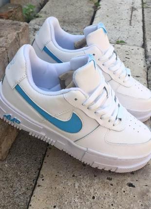 Nike air force 1 pixel white blue